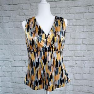 Kasper multi-color pullover top size 10